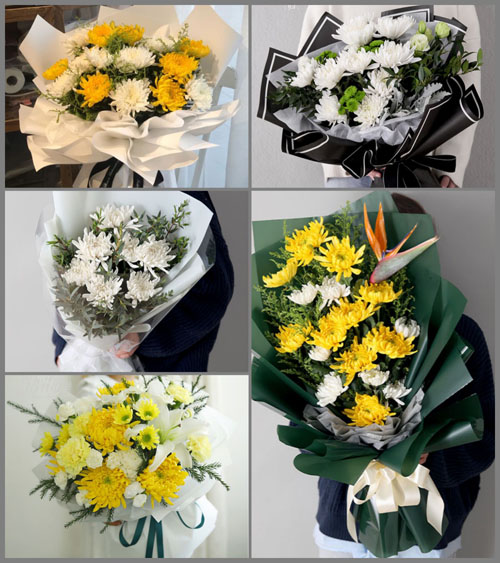 四川成都崇州市三江镇皂角村白事花束代送